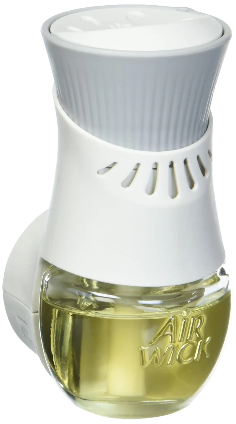Air Wick Plug In Scented Oil Starter Kit (Warmer + 1 Refill), Vanilla and Pink Papaya, Air Freshener, Essential Oils
