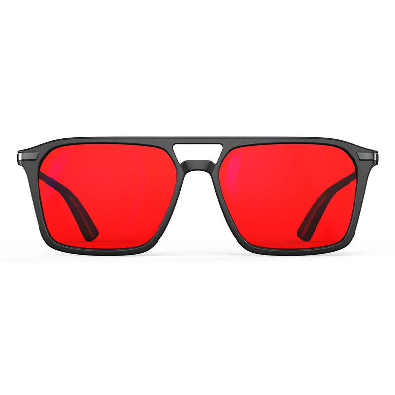Goiteia Red Blue Light Glasses for SleepBlocking Blue & Green Light, Red Tinted Glasses for Relieve Eye Strain & Improve Sleep,
