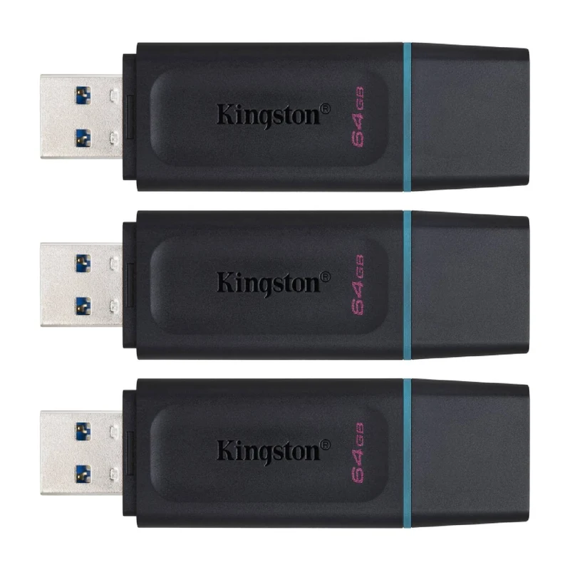 Kingston 64GB DataTraveler Exodia Flash Drive DTX/64GB (3 Pack)