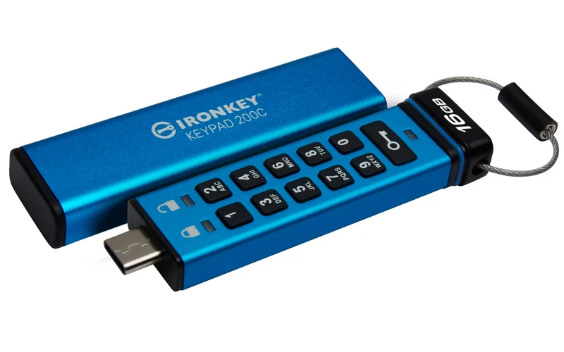 16GB USB C IronKey Keypad 200C