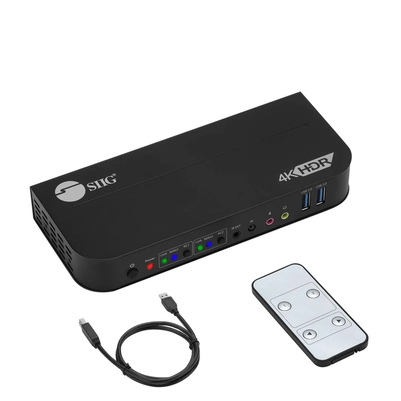 2x1 DP 4K KVM USB 3.0 Switch