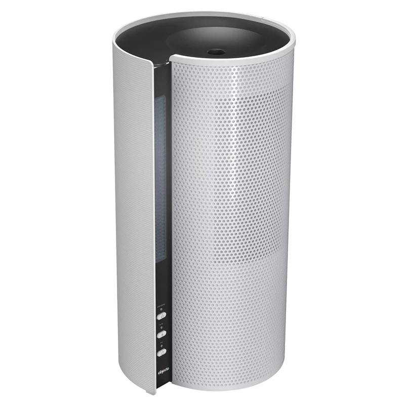 Objecto, White H5 Spiral Hybrid Humidifier with Aroma Therapy & LED Light