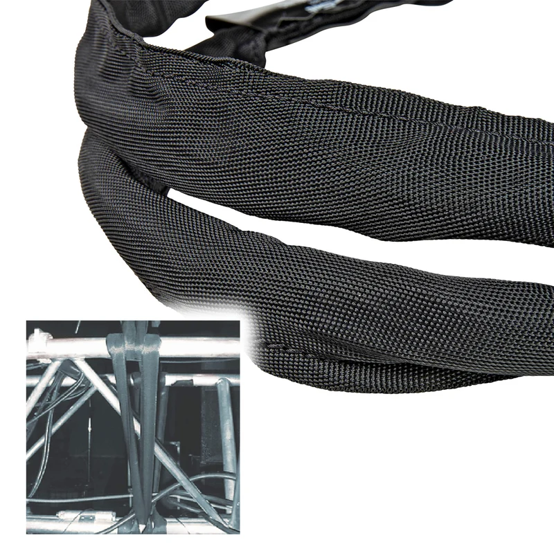 6ft SpanSet slings truss rigging SteelTex Round Stage with aircraft steel cable inside Made in USA