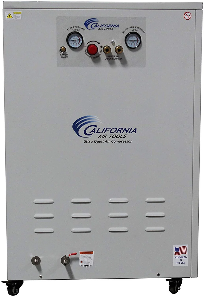 California Air Tools CAT10020DSPCAD Ultra Quiet 2.0 Hp Air Dryer Cabinet, White