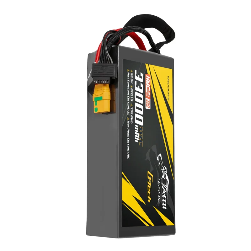 TATTU NMC Semi-Solid State 350Wh/kg 33000mAh 10C 22,2V 6S1P Lipo-Akkupack mit XT90-S-Stecker