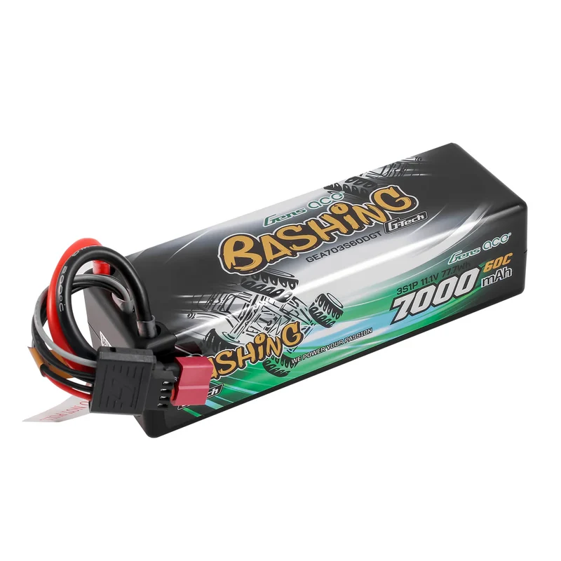 Gens Ace LiPo Akku G-Tech 7000mAh 11,1V 60C 3S1P mit T-Stecker Bashing-Serie
