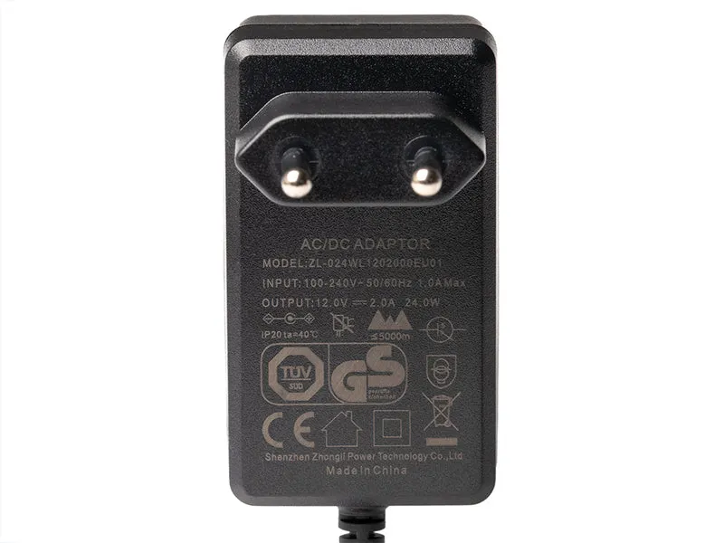Efest Netzteil 12 Volt / 2 Ampere / 24 Watt mit DC Stecker 5,5 mm x 2,1 mm