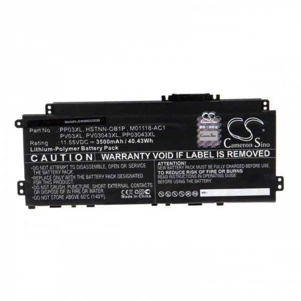 AccuCell Akku passend für HP Pavilion 13-BB0005TU u.a. 3500mAh 11,55V Li-Polymer