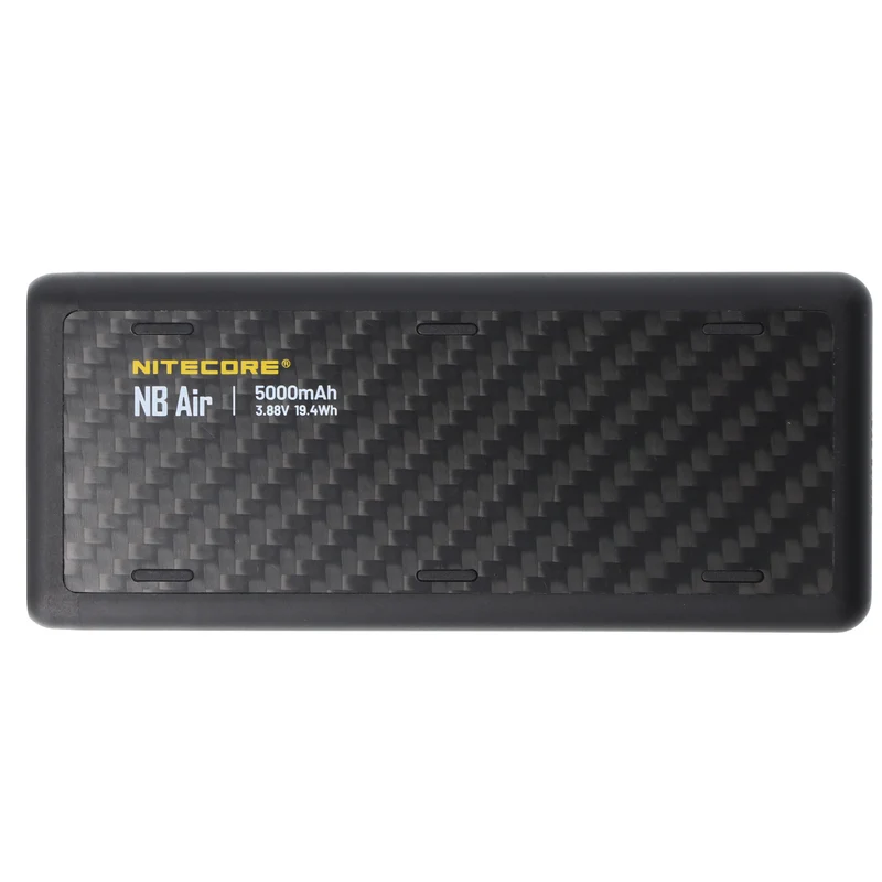 Nitecore Powerbank NB Air, 5000mAh, wasserdicht, 89 Gramm, Carbon-Gehäuse