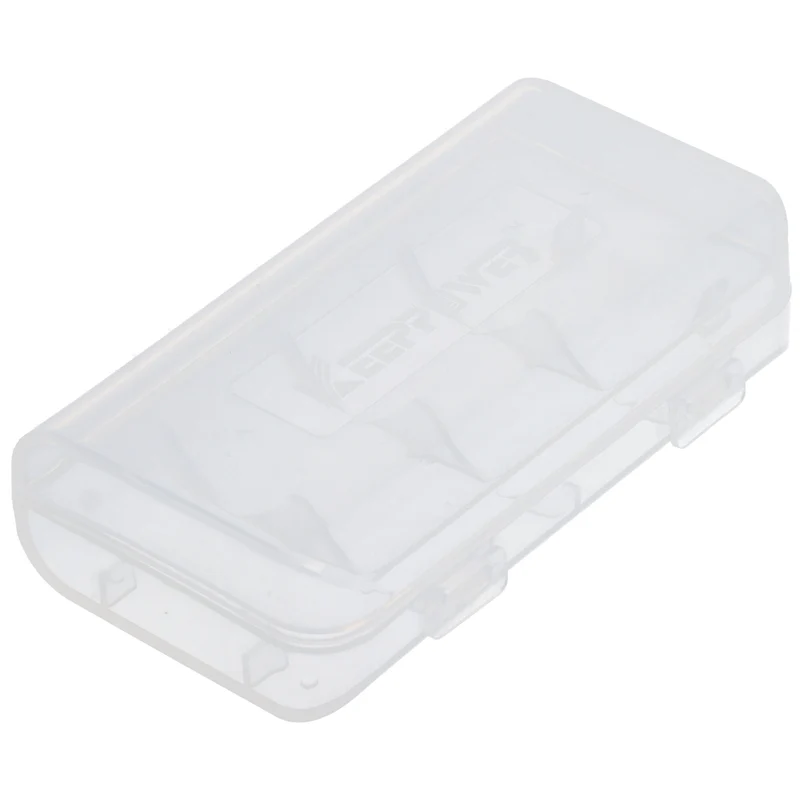 Keeppower Li-ion Akku 18650 3800mAh, 3.6V Li-Ion-Akku geschützt Pluspol erhöht 2er-Set inkl. Aufbewahrungsbox