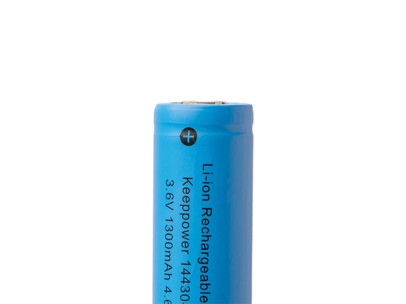 Keeppower 14430 mit 1300mAh* 3,6V - 3,7V Lithium-Ionen-Zelle (ohne Schutzelektronik)