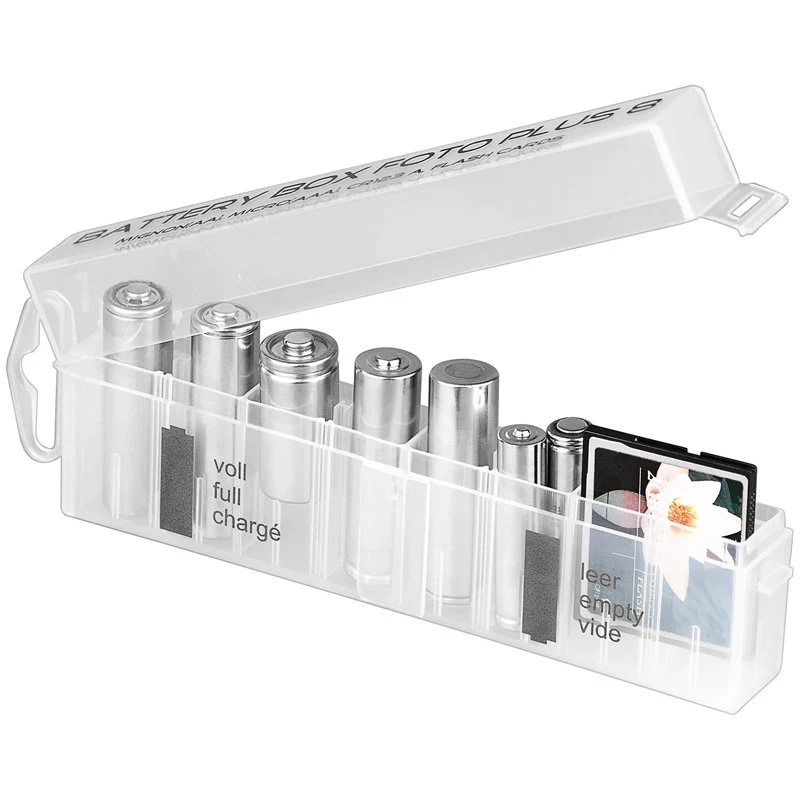 Ansmann Universal Akkubox für 1-8 Mignon AA oder 1-8 Micro AAA Akku-Box 8 Plus