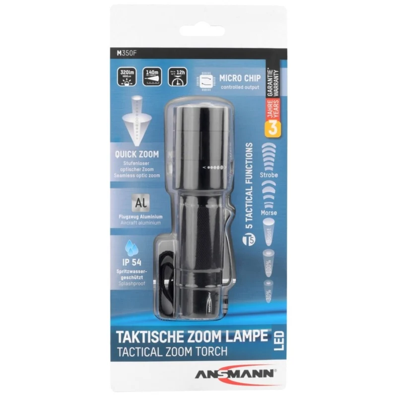 Ansmann M350F LED-Taschenlampe schwarz