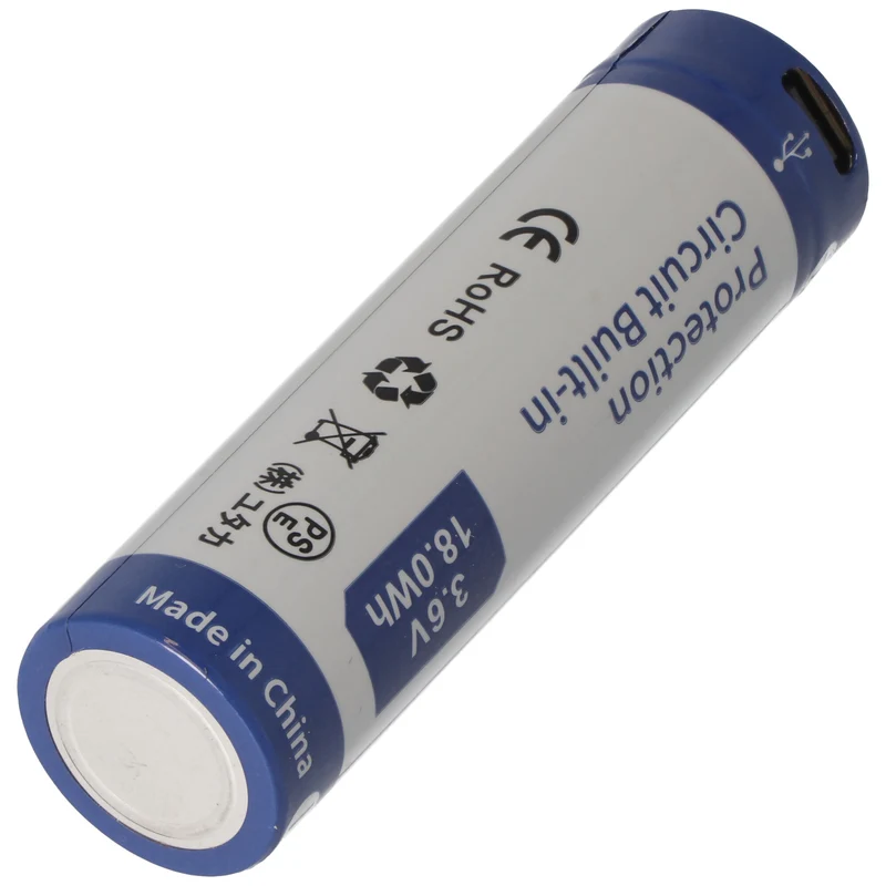 AceBeam E70 LED-Taschenlampe mit 4600 Lumen, E70-AL, kaltweiße LED mit 6.500K, inklusive 21700 Li-Ion Akku 5000mAh mit USB-C Ladebuchse