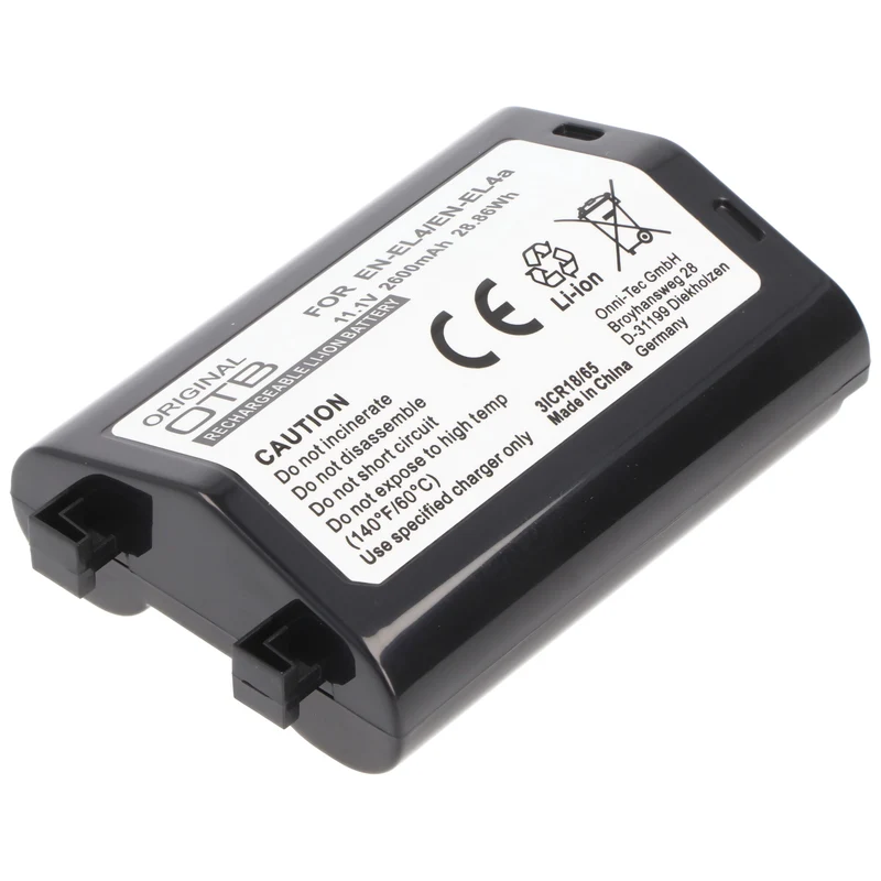 AccuCell Akku passend für Nikon EN-EL4 Akku, F6, D2H, D2X, D3, D3X