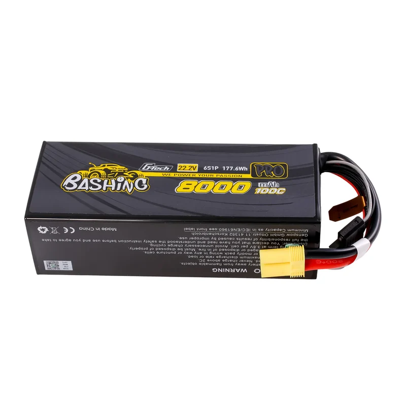 Gens Ace G-Tech 8000mAh 22,2V 100C 6S1P Lipo Akkupack mit EC5-Bashing Serie