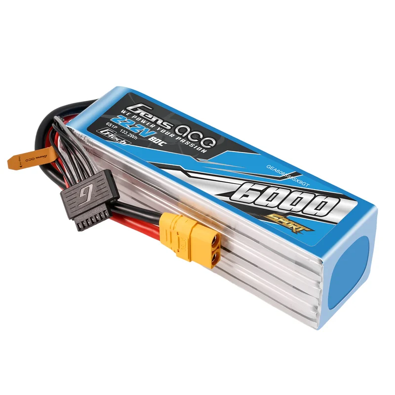 Gens Ace Sport G-Tech 6000 mAh 22,2 V 80 C 6S1P Akkupack mit XT90-Stecker