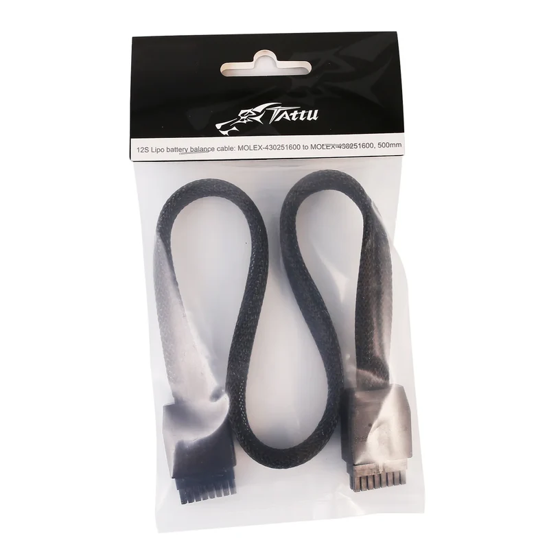 Tattu 12S Lipo-Batterieausgleichskabel: MOLEX-430251600 bis MOLEX-430251600, 500 mm