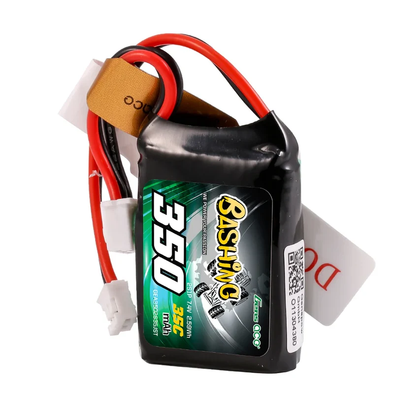 Gens Ace 350mAh 2S 7,4V 35C Lipo-Akkupack mit JST-PHR Plug-Bashing-Serie