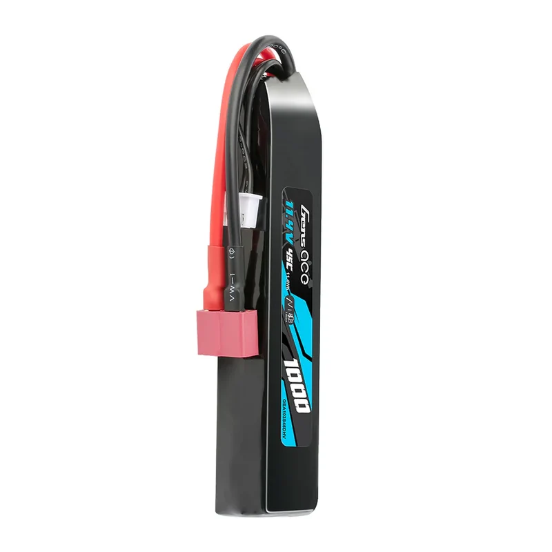 Gens Ace LiPo 1000mAh 11,4V 45C 3S1P Deans (T) Hochspannungs-LIPO-Akkupack