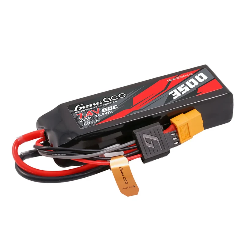 Gens Ace G-Tech 3500mAh 2S1P 7,4V 60C Lipo-Akku mit XT60-Stecker