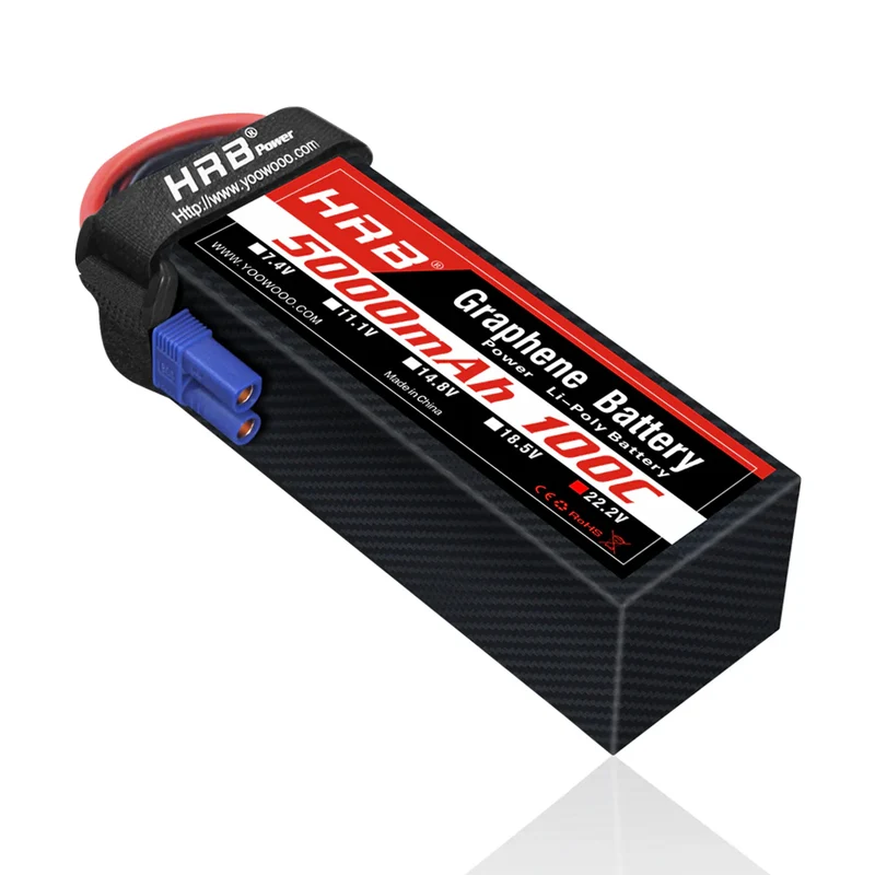 HRB LiPo Akku Graphene 22,2V 5000mah 100C EC5