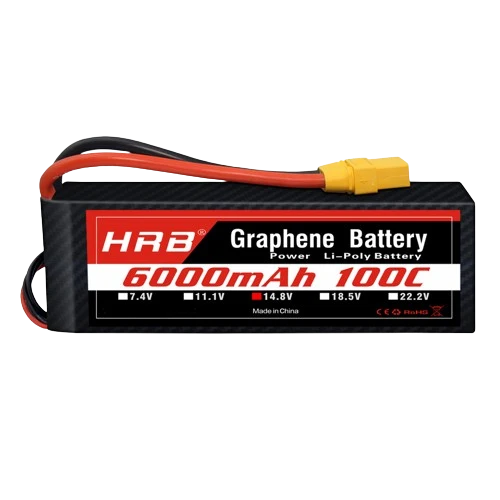 HRB 4S 6000mAh 14.8V 100C XT90 Graphene LiPo Akku