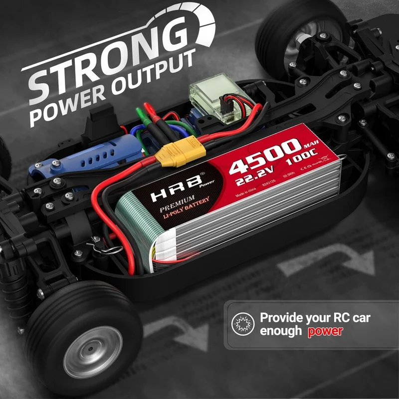 HRB Premium Line 6S 4500mAh 22,2V 100C XT90 LiPo Akku (2 Stück)