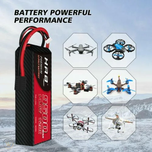 HRB 4S 9500mAh 14,8V 120C TRX LiPo Akku