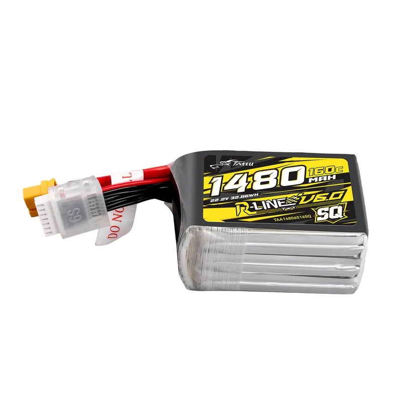 Tattu R-Line V6 1480mAh 6S 160C SQ LiPo-Akku mit XT60