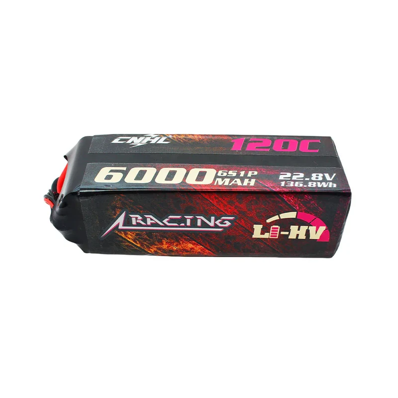 CNHL Racing Series LiHV 6000mAh 22,8 V 6S Lipo-Akku 120C mit XT90-Stecker