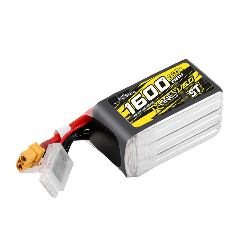 Tattu R-Line V6 1600mAh 6S 160C ST LiPo-Akku mit XT60