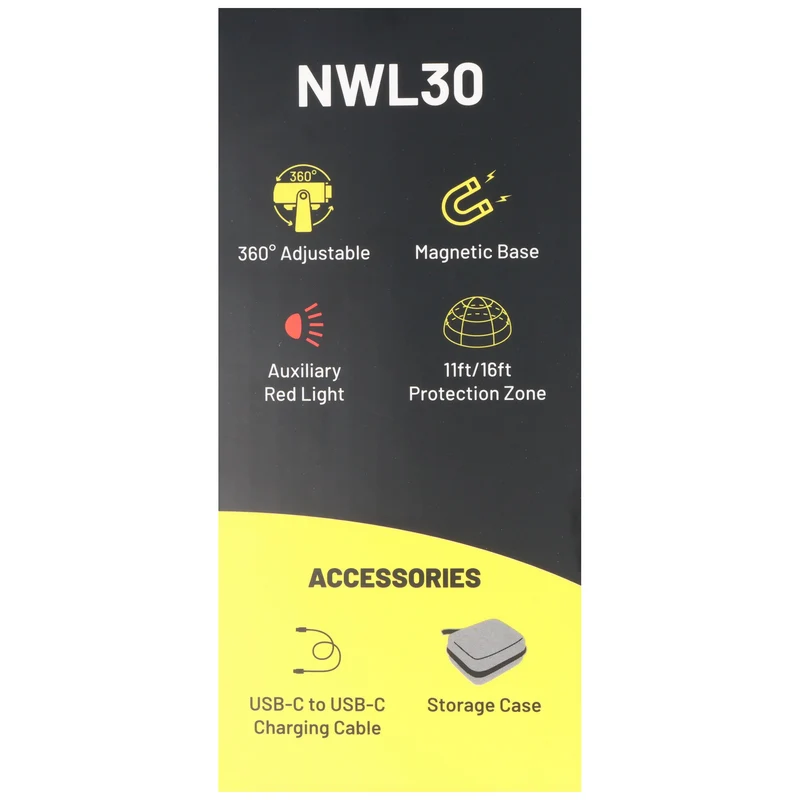 Nitecore NWL30 Universal-Arbeitsleuchte, mit Mücken-Abwehr, max. 3000 Lumen, stufenlose Einstellungen, wiederaufladbar