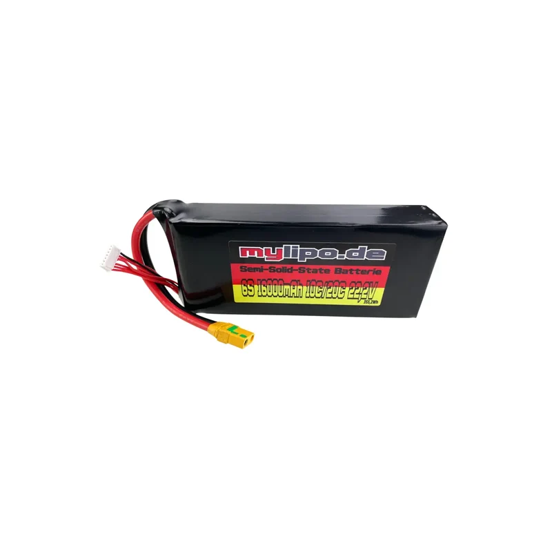 Mylipo Semi-Solid-State Lipo Akku 16000mAh 22,2V 10C/20C XT90 Antiblitz
