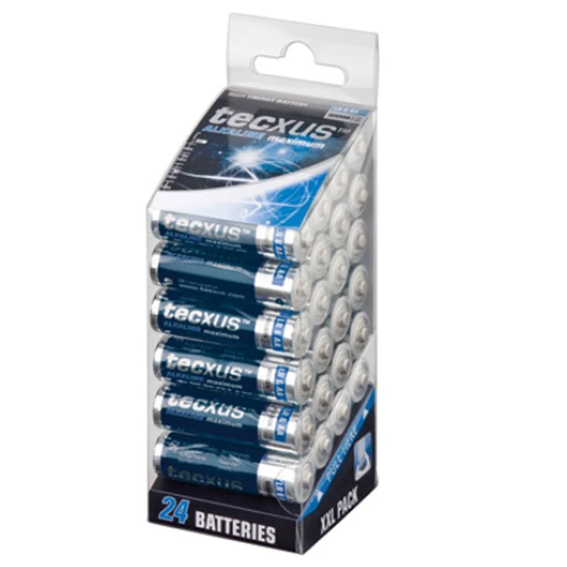 Texcus 24er Sparpack Mignon AA LR6 UM3 Alkaline Batterien mit hoher Leistungsfähigkeit