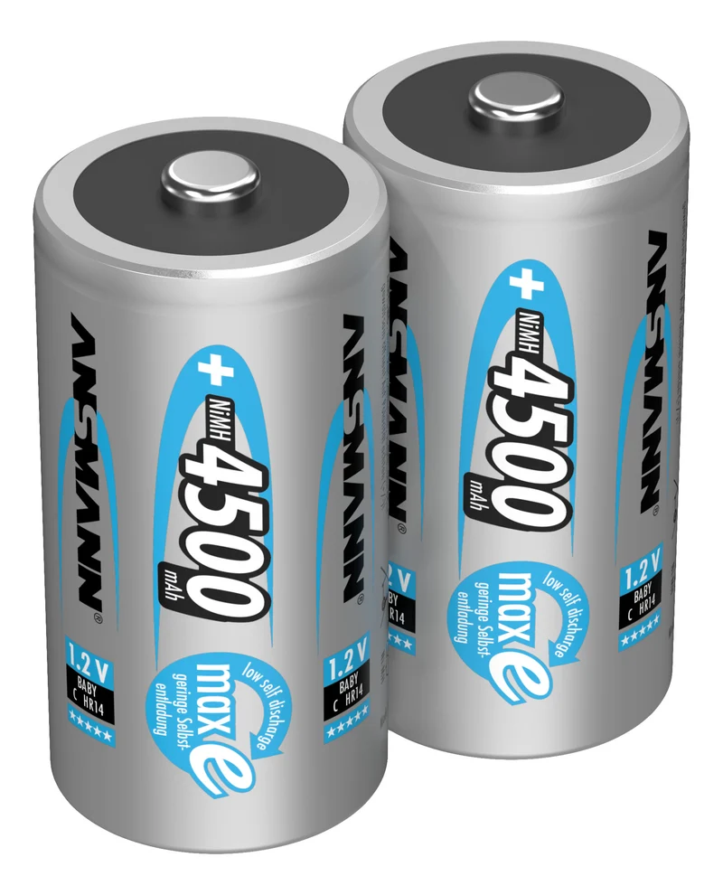 Ansmann maxE Baby C LR14 4500mAh NiMH Akku im 2er Blister