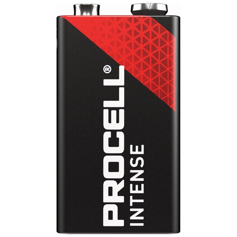 Duracell Procell Intense 9V, 6LR61 im Karton, für energieintensive Geräte (10 St.)
