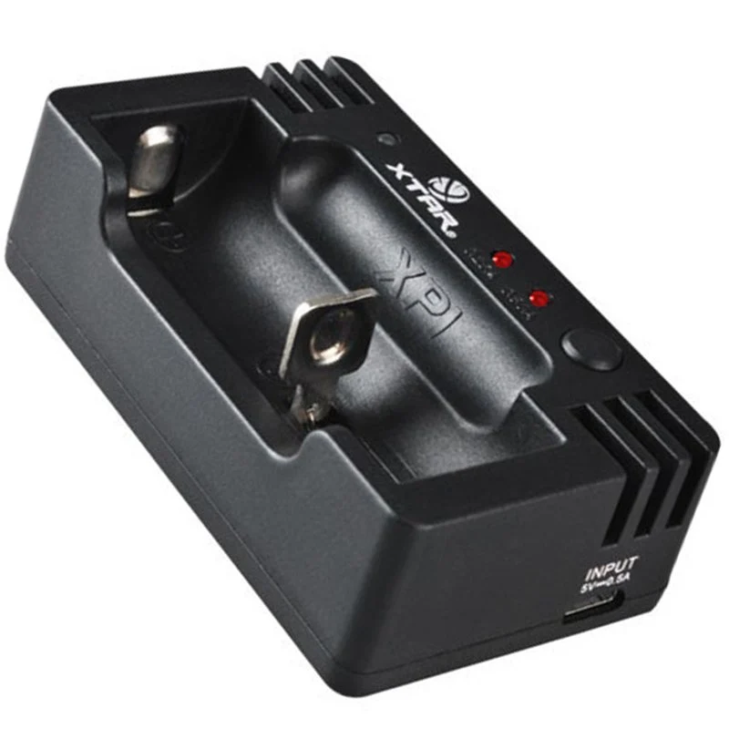 Xtar Schnell-Ladegerät lädt 1 Stück Li-ion 10440, 14500, 16340, 18350, 18500 oder NiMH AA, AAA Akku
