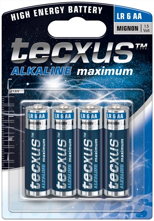 Tecxus LR6/AA (Mignon) - Alkali-Mangan Batterie (Alkaline), 1,5 V