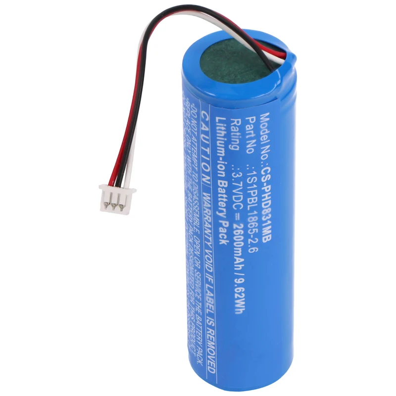 AccuCell Akku passend für Philips Avent SCD833, SCD835, SCD843, SCD845, ersetzt Philips 1S1PBL1865-2.6 Akku, 3,7V 2600mAh
