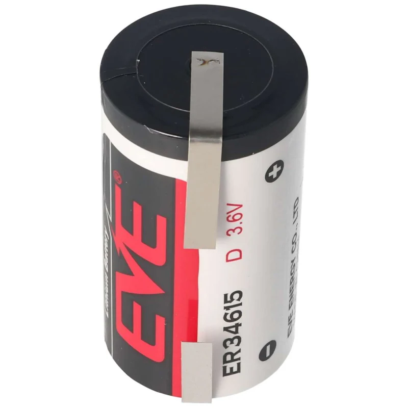 EVE ER34615 D S EVE Herst.Nr: ER34615DSEVE 3,6 Volt 19000mAh mit Lötfahnen in U-Form
