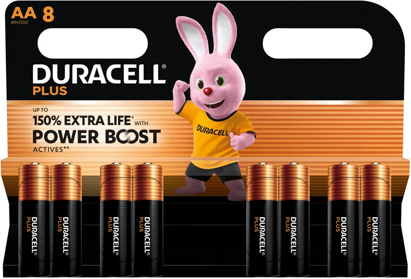 Duracell Plus Power Boost MN1500 Mignon AA Batterie 8er Blister 5000394176140