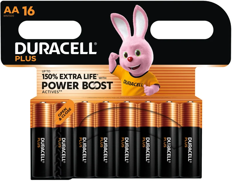 Duracell Plus Power Boost MN1500 Mignon AA Batterie 4er Blister 5000394176386