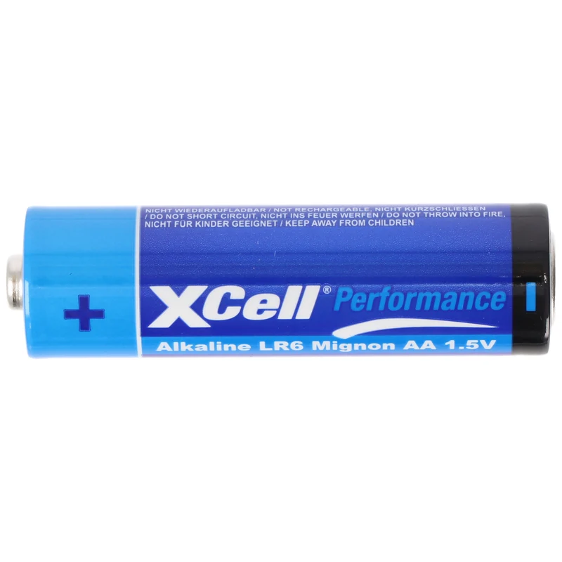 XCell Batterie Alkaline Mignon, AA, LR6, umweltfreundliche Verpackung, 4er Blister