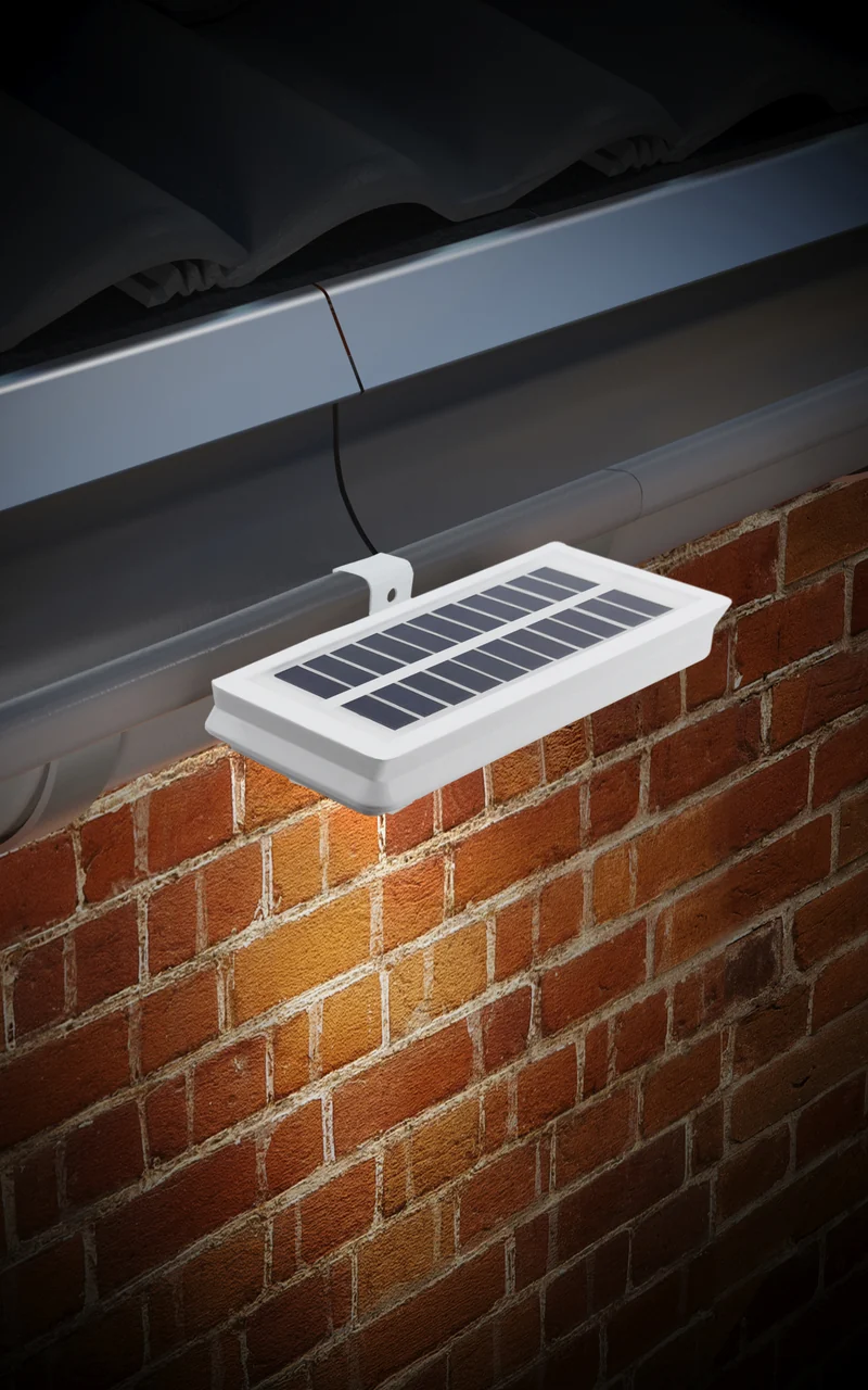 EZ Solar LED-Solar-Regenrinnen- und Campingbeleuchtung 2er-Pack