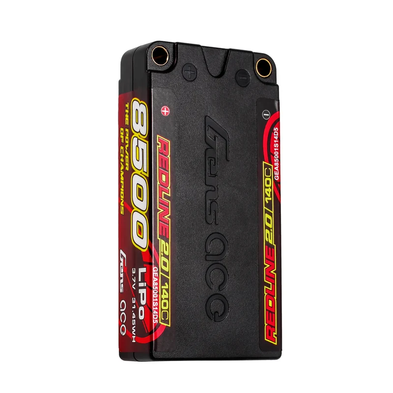 Gens Ace Redline 2.0 Serie 8500 mAh 1S2P 3,7 V 140 C Lipo-Akkupack mit Hardcase