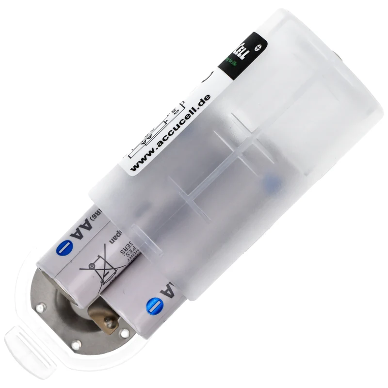 AccuCell Universal Mono D Adapter im 2er Pack für 1 oder 2 Mignon, AA, LR6, FR6 Batterie oder Akku