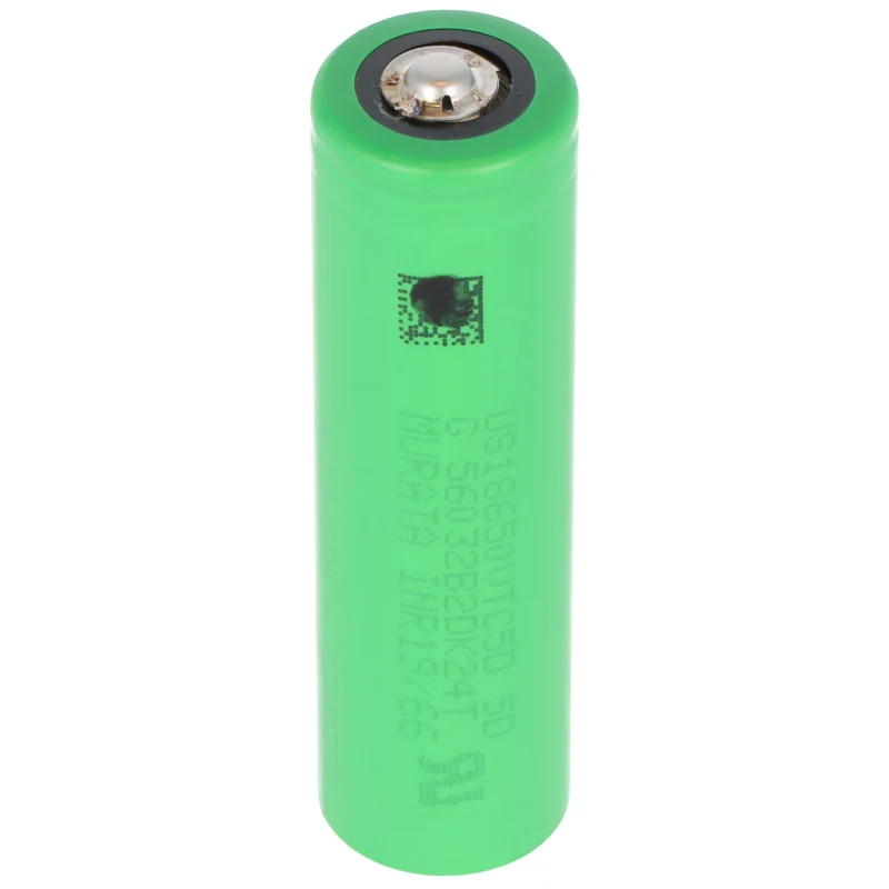 Sony Konion US18650VTC5D Akku 65x18,2mm, 3,6V bis 3,7V 2800mAh, maximal 35A Stromabgabe, Button Top, Pluspol erhöht