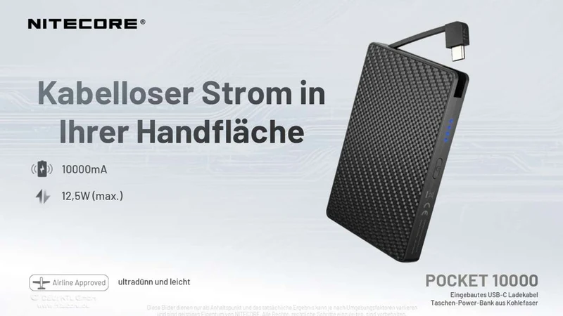 Nitecore Powerbank POCKET10000 - 10000mAh