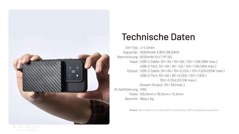 Nitecore Powerbank POCKET10000 - 10000mAh